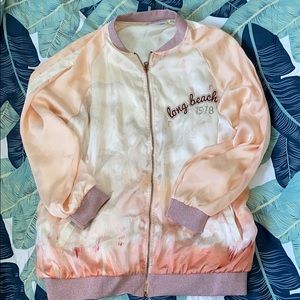 Silk bomber jacket